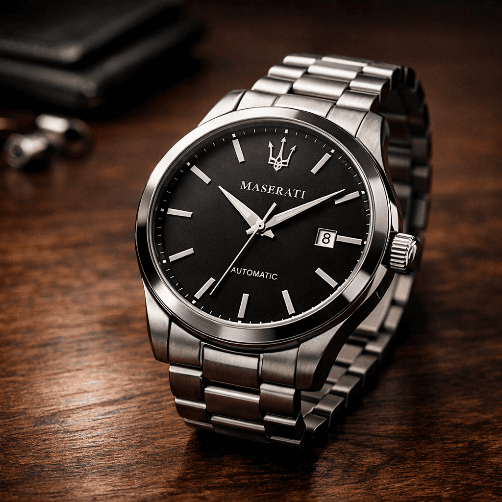 Reloj Maserati elegante de acero como regalo